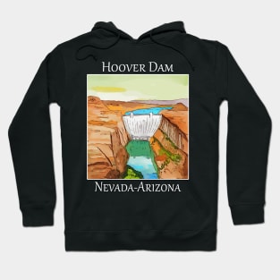 Hoover Dam on the colorado river in Las Vegas Nevada.  Also on the border of Arizona Hoodie